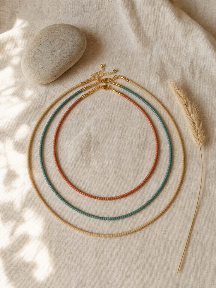 Hayloft Beaded Necklace Trio in mixed